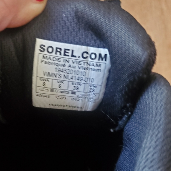 Sorel Womans Kinetic Rnegd Strap Athletic Sneakers, Size 8 - Picture 8 of 8